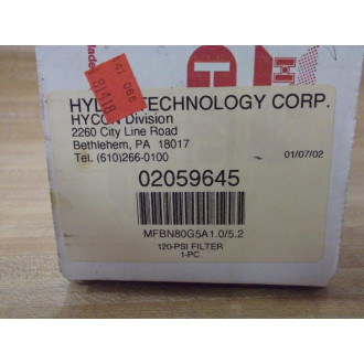 Hydac 02059645 Spin-on Filter 101550815