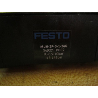 Festo MUH-ZP-D-1-24G 34927 Plate MUHZPD124G - Used