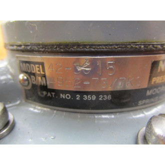 Moore 42-3015 Pressure Regulator 423015 - Used