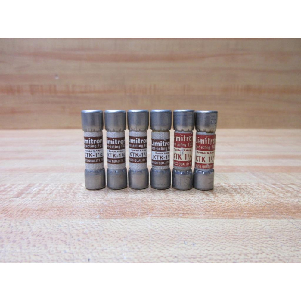 Buss KTK-1-12 Bussmann Fuse Cross Ref 6F131 (Pack of 6) - New No Box