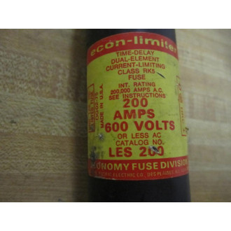 Econ-Limiter LES 200 Fuse - Used