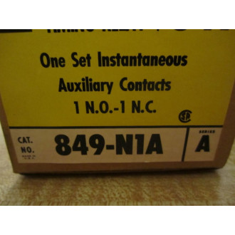 Allen Bradley 849-N1A Auxiliary Contacts 849N1A Series A