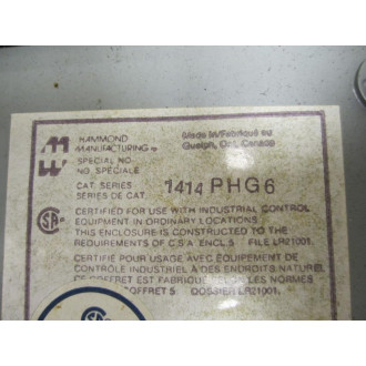 Hammond Manufacturing 1414PHG6 Enclosure - Used