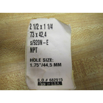 Victaulic 2-12 X 1-14 STYLE 920N 2-12 X 1-14 Style 920N Outlet - New No Box