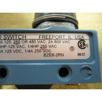 Honeywell BZE6-2RN Micro Switch Limit Switch BZE62RN