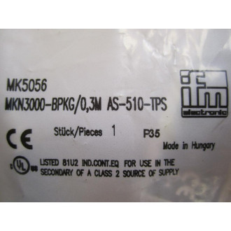 IFM Efector MK5056 Sensor MKN3000-BPKG03M AS-510-TPS