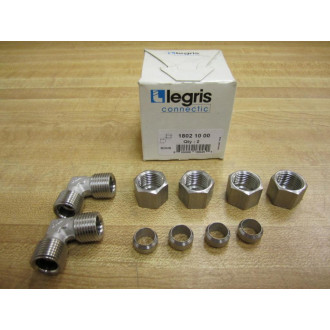 Legris 1802 10 00 Compression Fitting 10mm  18021000 (Pack of 2)
