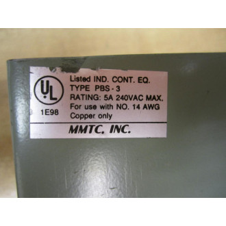 MMTC PBS-3 Station 3 Pushbutton - New No Box