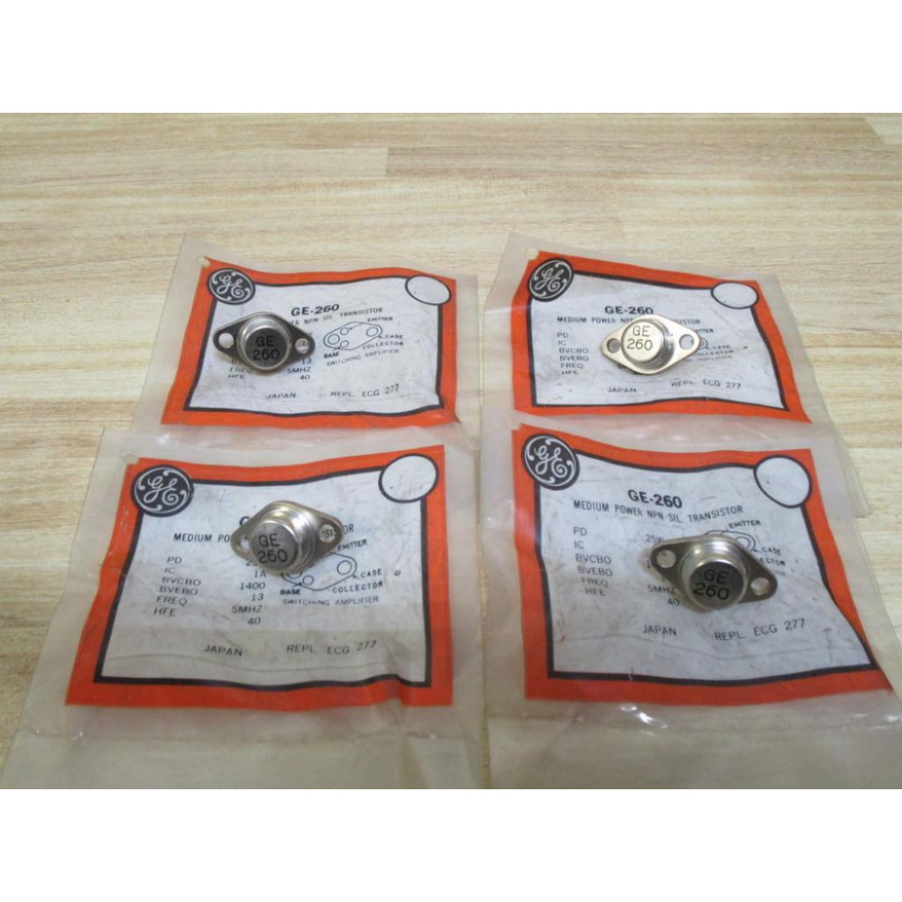 General Electric GE-260 Transistors (Pack of 4)