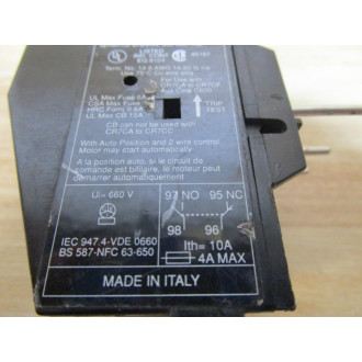 General Electric CR7G1WE Overload Relay - New No Box