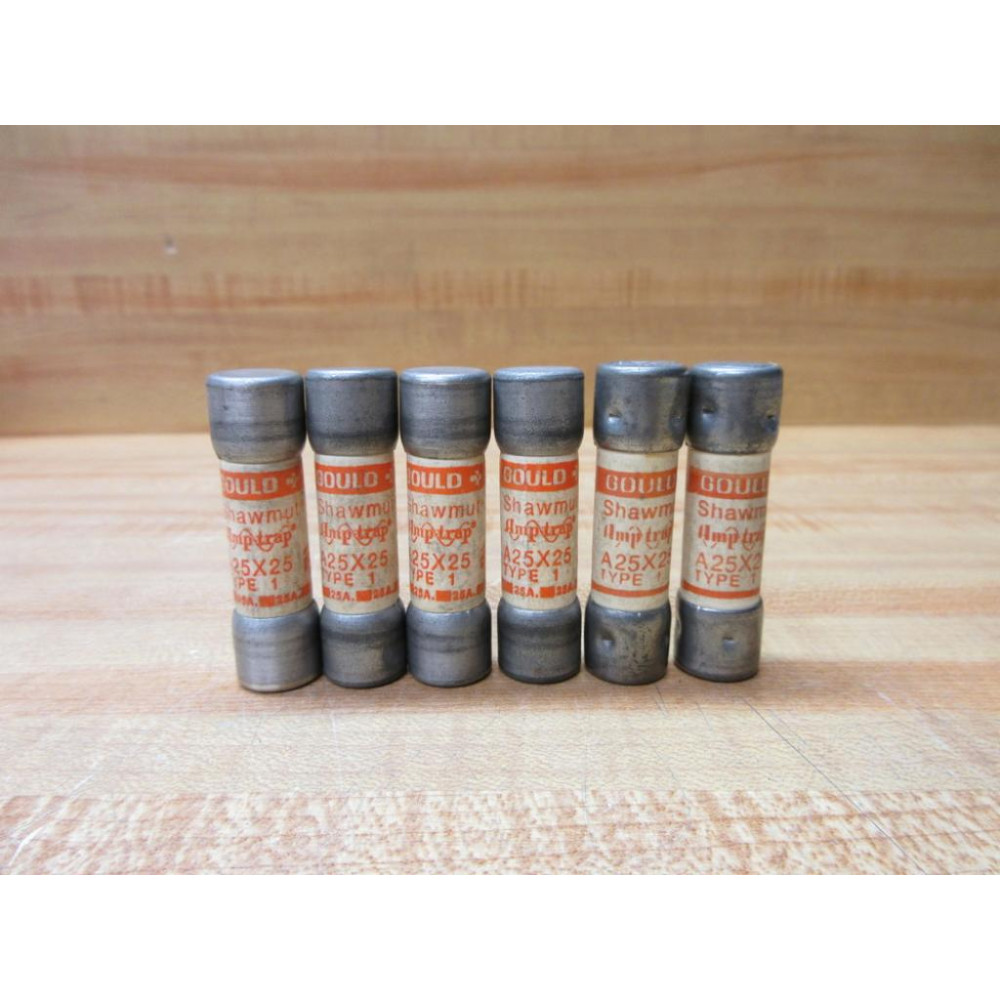 Gould Shawmut Ferraz Mersen A25X25 Fuse (Pack of 6) - New No Box