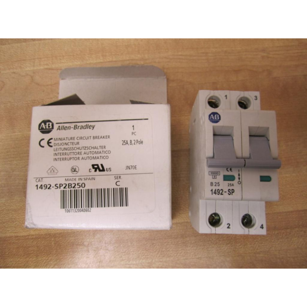 Allen Bradley 1492-SP2B250 Circuit Breaker 25A
