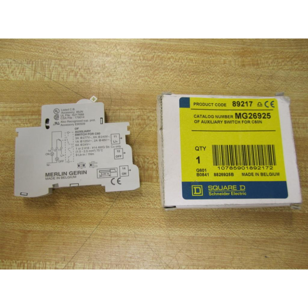 Square D MG26925 Merlin Gerin Switch 89217 Schneider