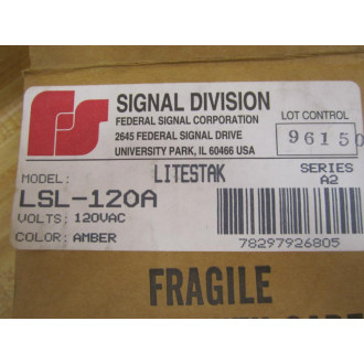 Federal Signal LSL-120A Amber Litestac Series A2