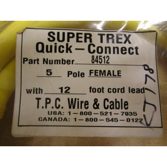 TPC Wire & Cable 84512 12 Foot Cable