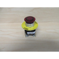 Allen Bradley 800T-FXTQ24RA1 E-Stop Push Button WE-STOP Legend - Used