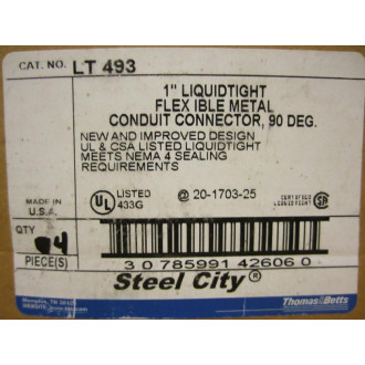 Thomas And Betts LT-493 Conduit Connector (Pack of 4)