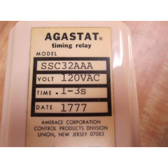 Agastat SSC32AAA Timing Relay - New No Box