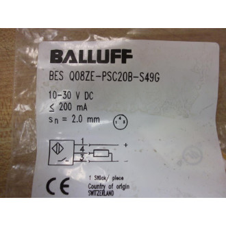 Balluff BES Q08ZE-PSC20B-S49G Proximity Switch