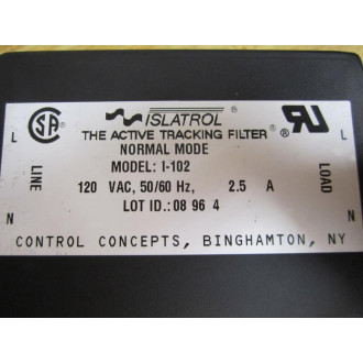 Islatrol I-102 1102 Active Tracking Filter - Used