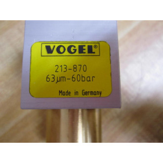 Vogel 213-870 Check Valve In Line Filter 213870