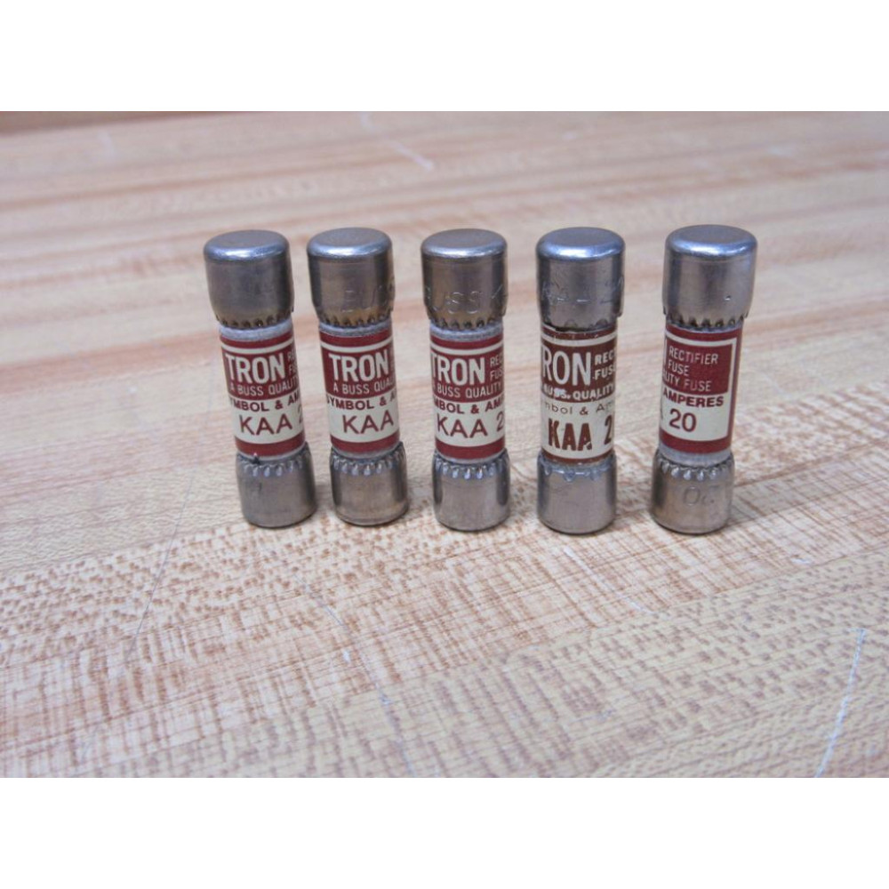 Bussmann KAA-20 KAA20 Fuse (Pack of 5) - New No Box