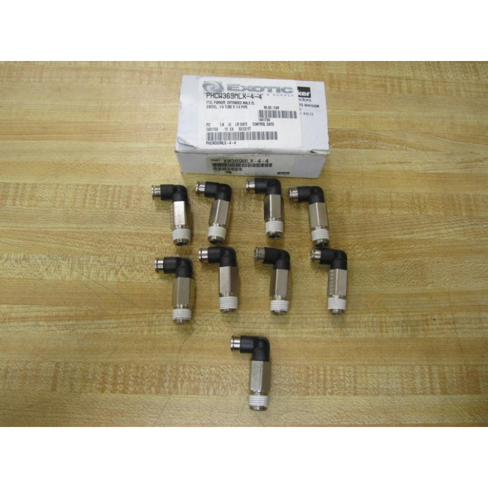 Parker XW369MLX-4-4 Elbow W369MLX-4-4 (Pack of 9)