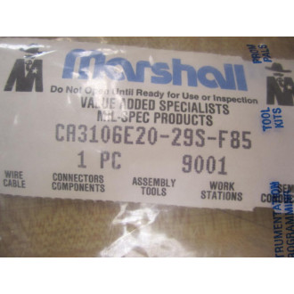 Marshall CA3106E20-29S-F85 Connector  CA3106E2029SF85