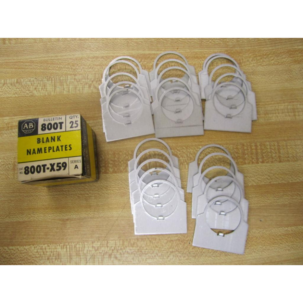 Allen Bradley 800T-X59 Legends 800TX59 Blank Series A (Pack of 25)