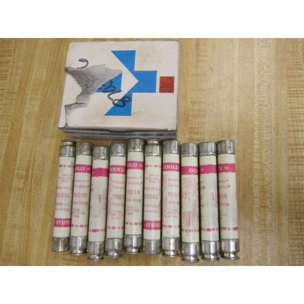 Gould Shawmut Ferraz Mersen TRS1R Fuse Cross Ref 4YZH6 (Pack of 10)