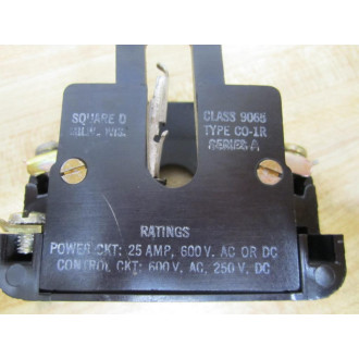 Square D 9065 CO-1R Overload Relay 9065 C0-1R - Used