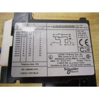 Telemecanique LR2-K0306 Relay LR2K0306 023042 - Used