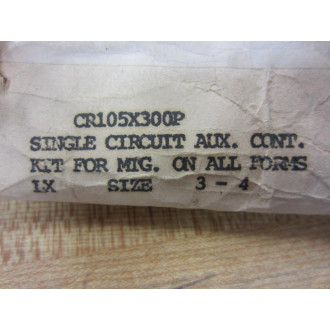 General Electric CR105X300P Single Circuit Auxiliary Contact Kit - New No Box