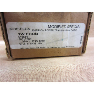 Kop-Flex 1W FHUB Hub - Bore 1.3741.3745
