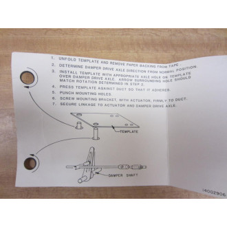 Honeywell 14002061-006 Damper Assembly 14002061006