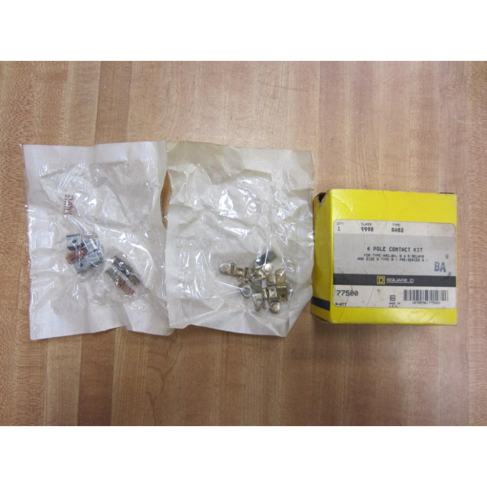 Square D 9998-RA82 4 Pole Contact Kit 9998RA82