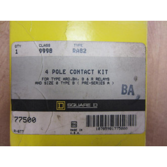 Square D 9998-RA82 4 Pole Contact Kit 9998RA82