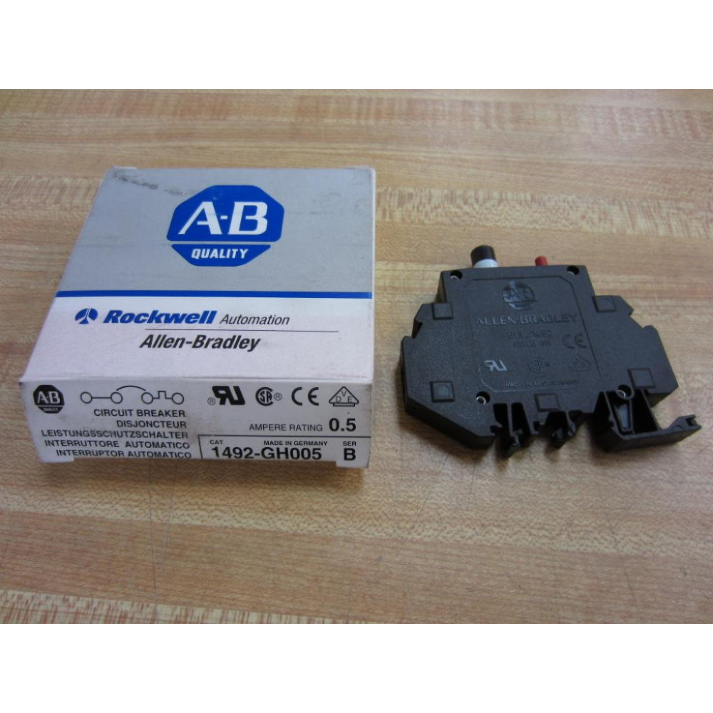 Allen Bradley 1492-GH005 Circuit Breaker 1492GH005 0.5A