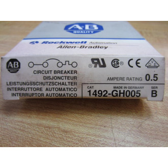 Allen Bradley 1492-GH005 Circuit Breaker 1492GH005 0.5A