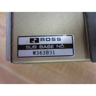 Ross W363B91 Valve Base 34" Alt  363B91 W731C12 - New No Box