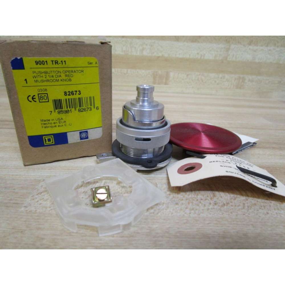 Square D 9001-TR11 Push Button  9001TR11 WTab & Screw