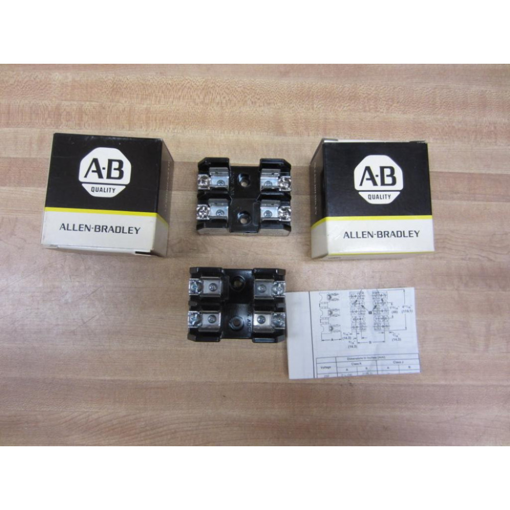 Allen Bradley 1491-N122 Fuse Block 1491N122 Series B (Pack of 4)