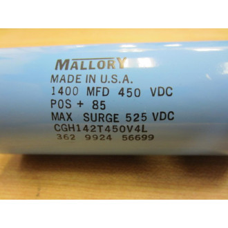 Mallory CGH142T450V4L Capacitor - Used