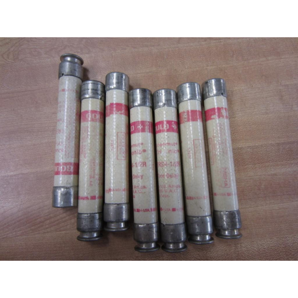 Gould Shawmut Ferraz TRS4-12R Fuse Cross Ref 4YZK2 (Pack of 7) - Used