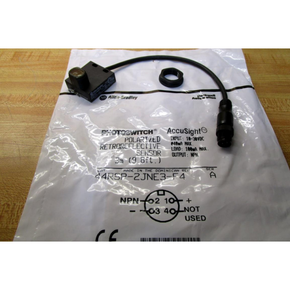 Allen Bradley 44RSP-2JNE3-F4 Sensor 44RSP2JNE3F4