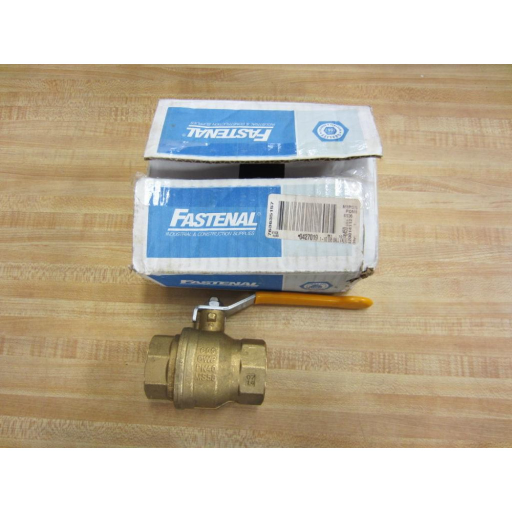 Fastenal 0427019 Ball Valve 1-12" S95