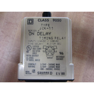 Square D 9050 JCK-11 Solid State Relay 110VDC 120VAC Series A (Pack of 3) - Used