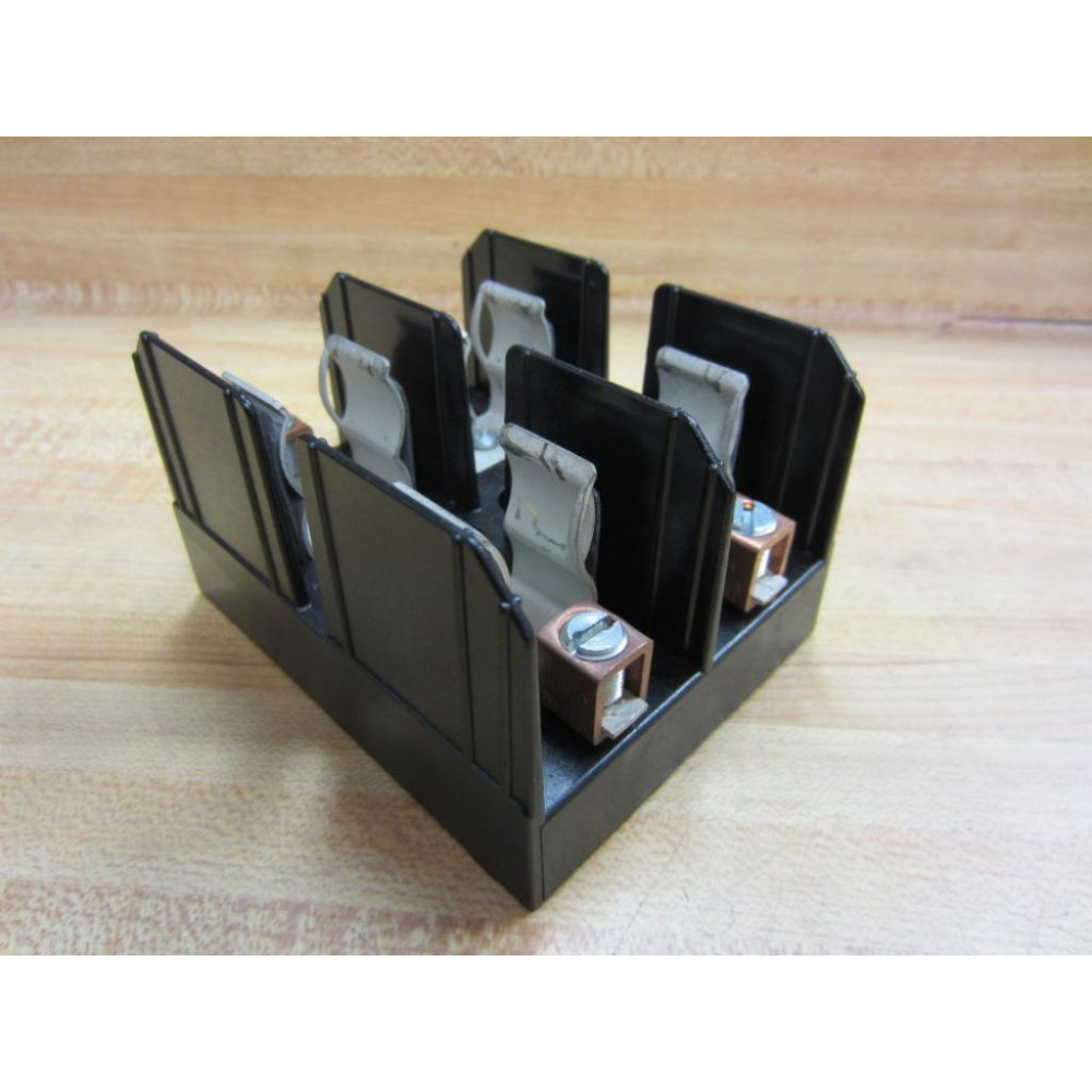 Bussmann J60060-2COR Fuse Block 2-Pole J600602COR (Pack of 3) - Used
