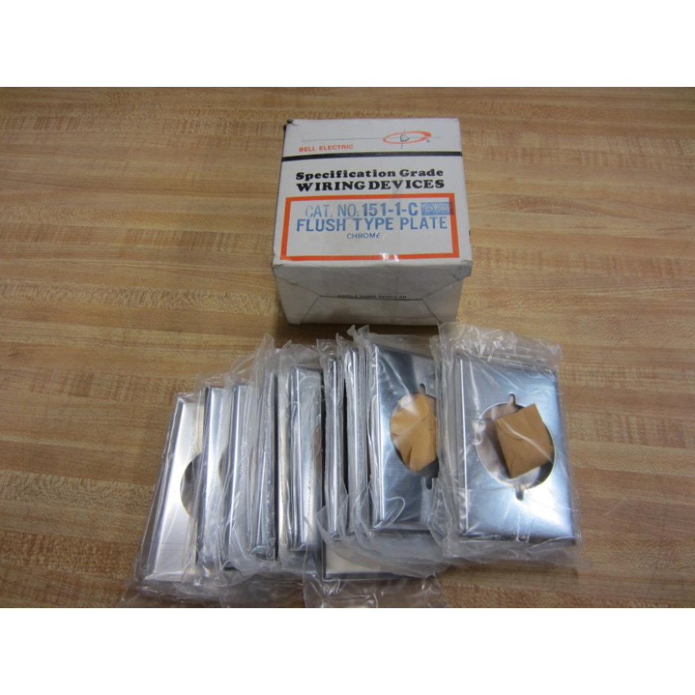 Bell Electric 151-1-C Single Gang Plate 83221 (Pack of 20)