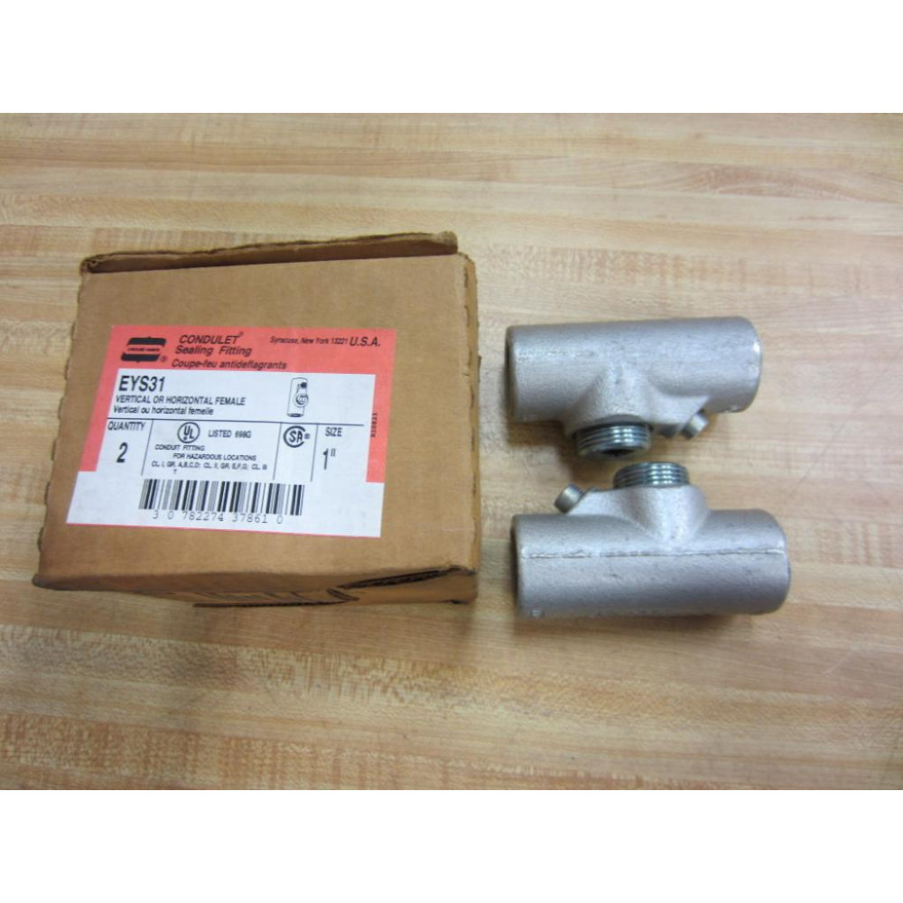 Crouse & Hinds EYS31 Vertical Or Horizontal Female (Pack of 2)